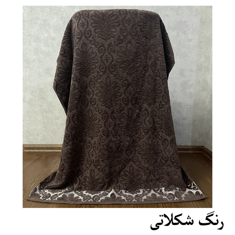 حوله حمام هنرمند مدل سلطنتی سایز 165x100 سانتی متر