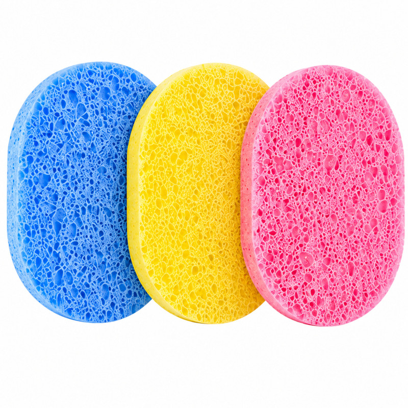 اسفنج شستشوی صورت و بدن مدل Soft Sponge بسته 3 عددی