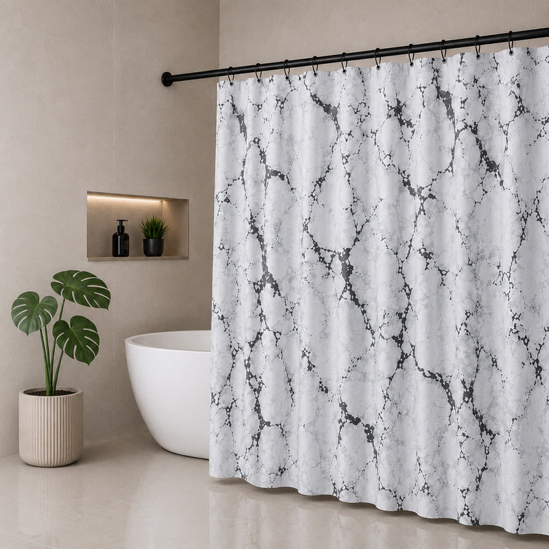 پرده حمام مدل PA-104 13 گیره