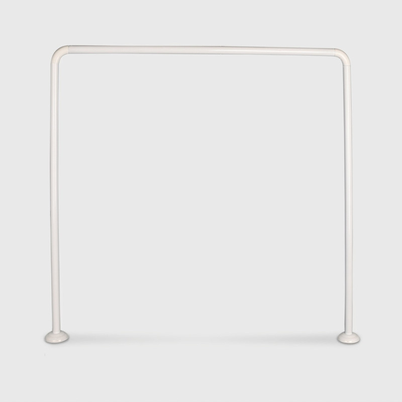 میله پرده حمام پیسو مدل U-AL سایز 90x90 سانتی متر