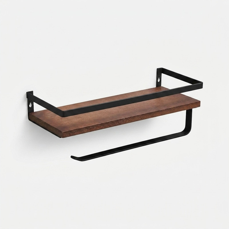 شلف دیواری حمام wood-steel مدل S