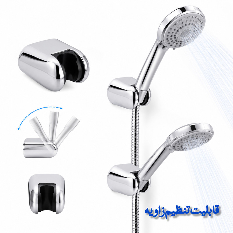 پایه نگهدارنده سردوش حمام دیبا مدل نیلوفر