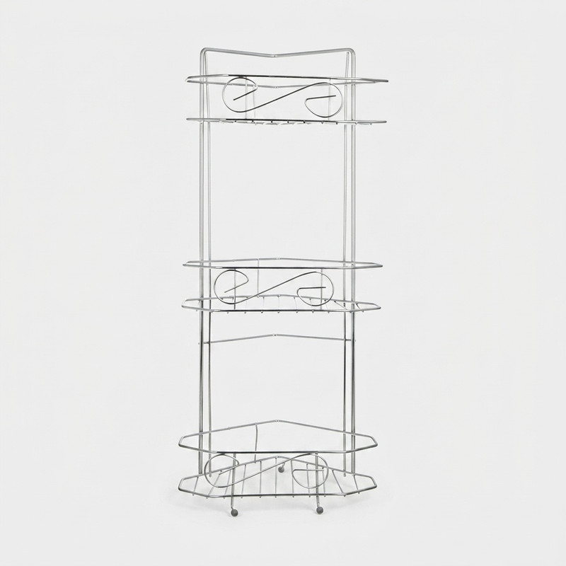 قفسه حمام شکیبا مدل H Corner Chrome 3