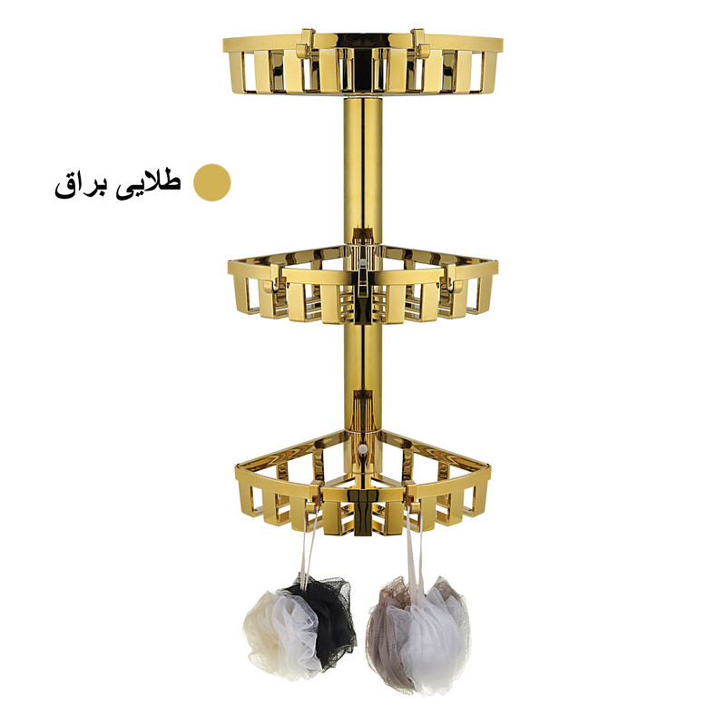 استند و قفسه نگهدارنده حمام دیواری مدل 001