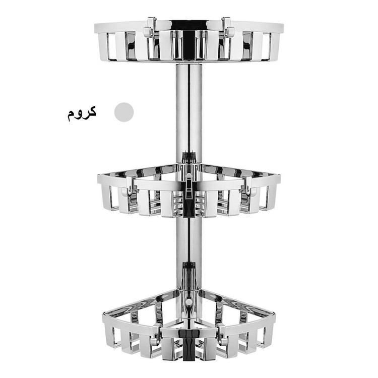 استند و قفسه نگهدارنده حمام دیواری مدل 001