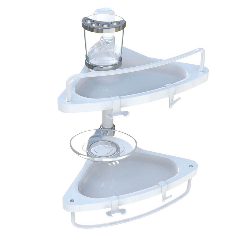 قفسه حمام کنج پلاستیک کد GH770