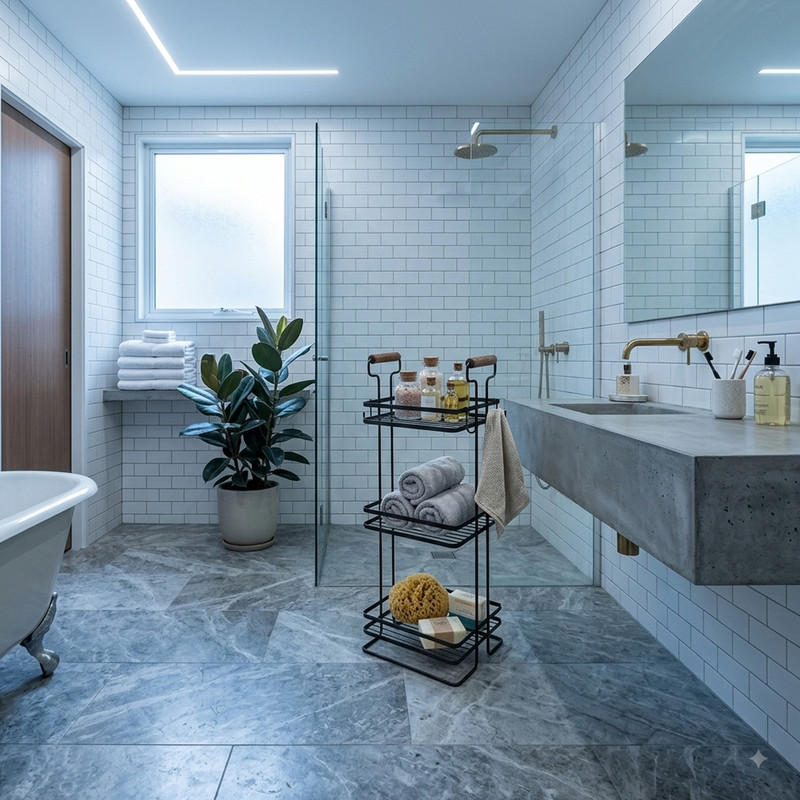 استند حمام مدل Bathroom