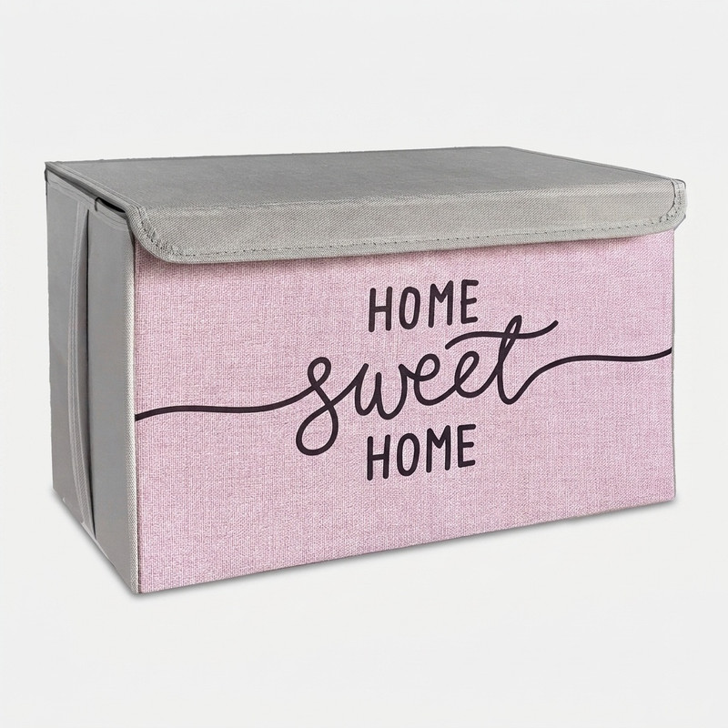 باکس لباس و نظم دهنده طرح لینن مدل HOME SWEET HOME کد S2