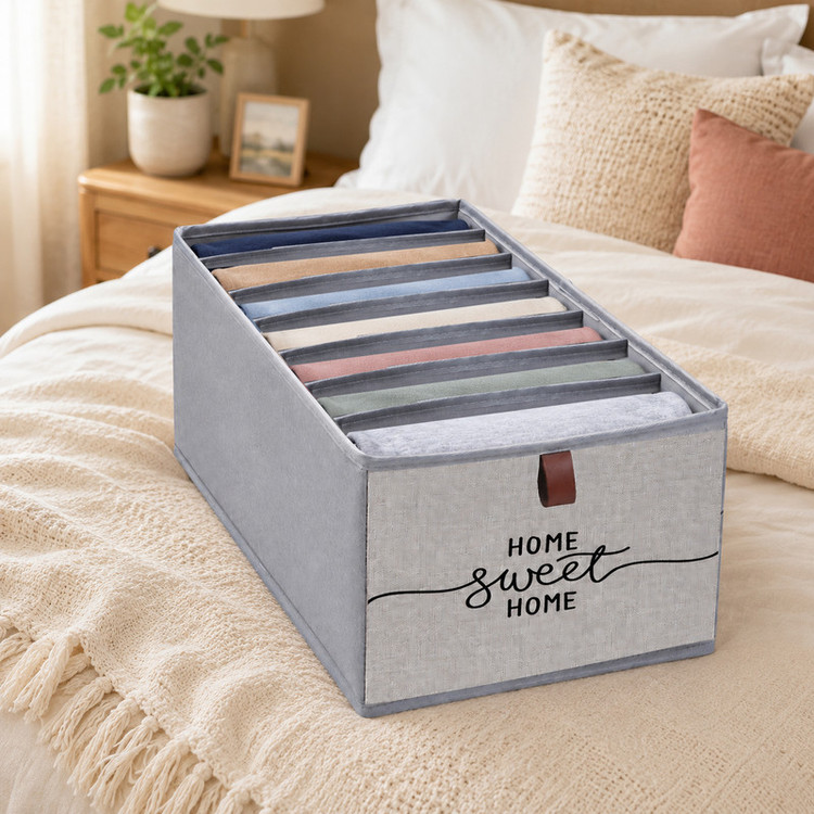 نظم دهنده لباس طرح لینن HOME SWEET HOME کد F2