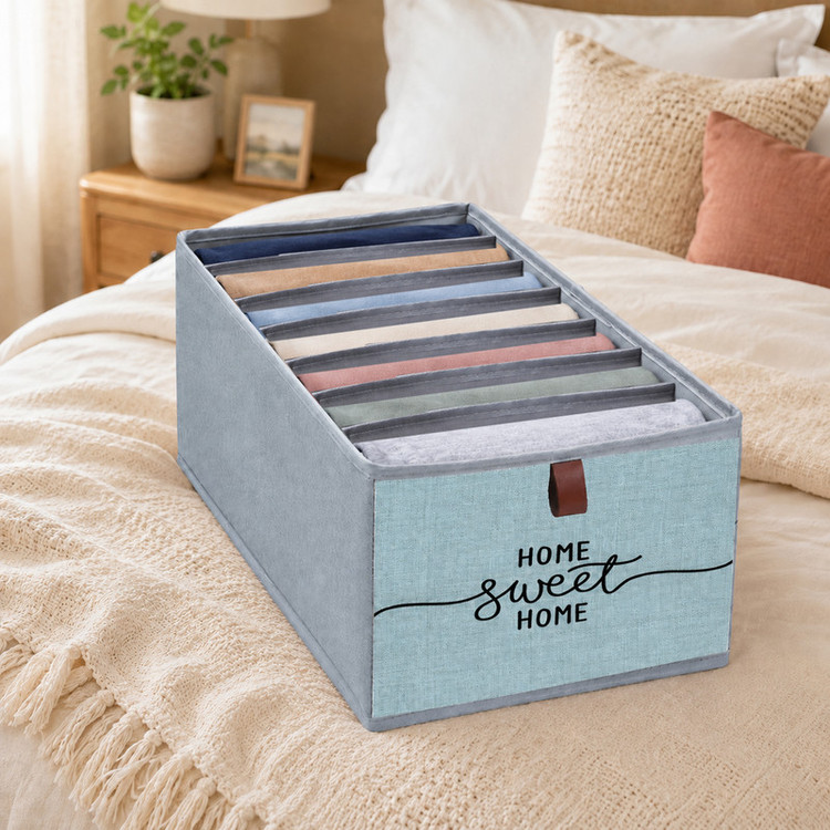 نظم دهنده لباس طرح لینن HOME SWEET HOME کد F2