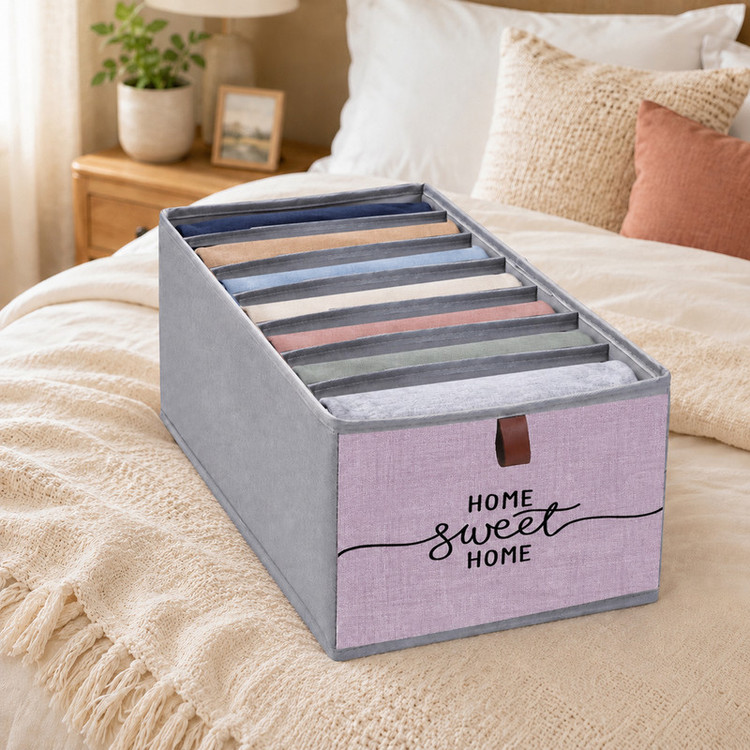نظم دهنده لباس طرح لینن HOME SWEET HOME کد F1