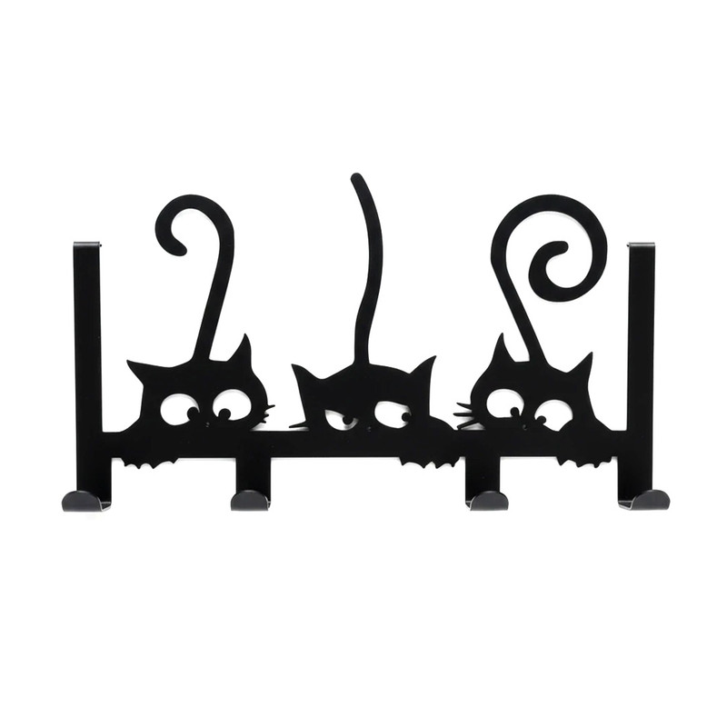 آویز لباس پشت دری فولدو طرح گربه مدل FO-DH03