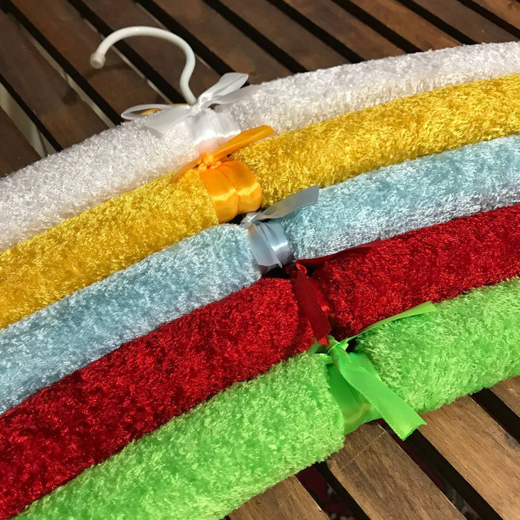 چوب لباسی مدل فانتزی طرح حوله ای بسته 5 عددی