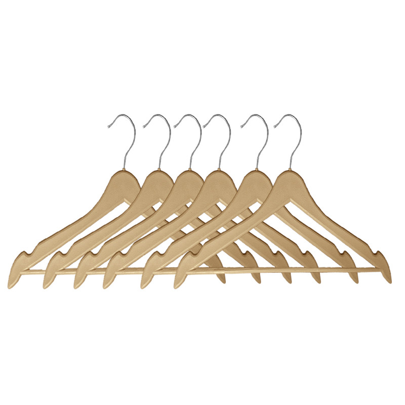 چوب لباسی طرح چوب کاج بسته 6 عددی