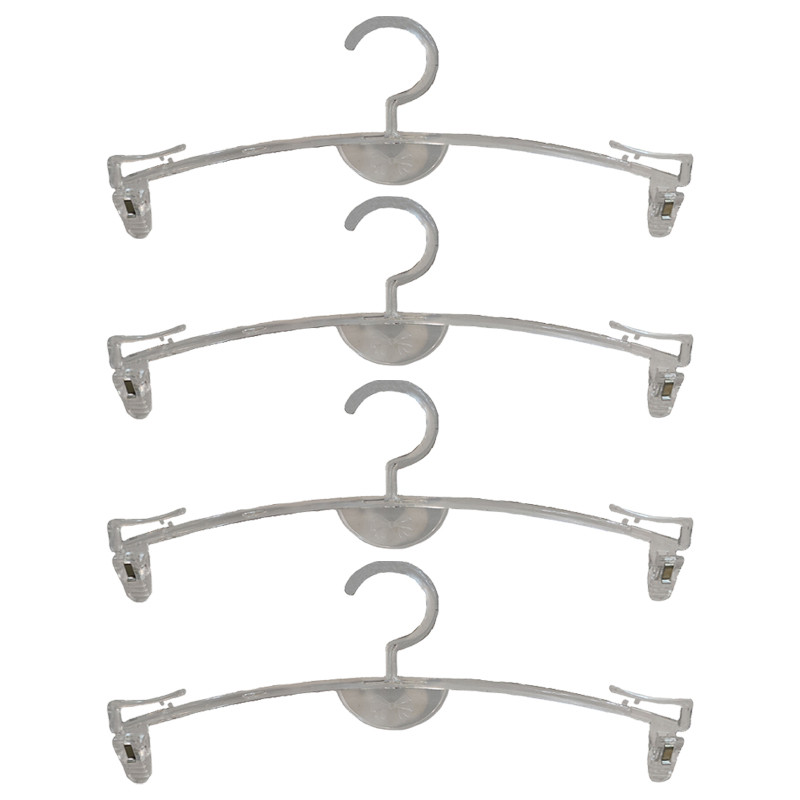 چوب لباسی مدل دو گیره کریستال بسته 4 عددی
