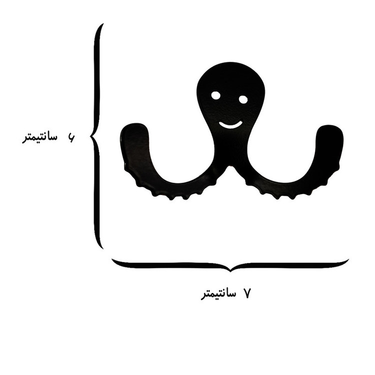 آویز لباس مدل هشت پا مجموعه 3 عددی