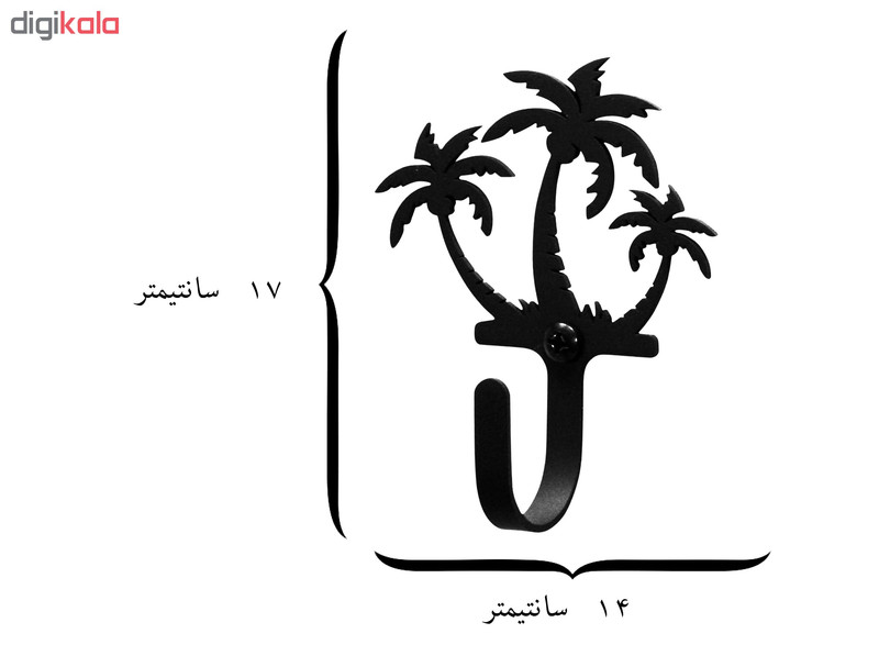 آویز لباس طرح نخل کد KMH60