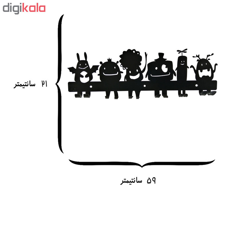 آویز لباس ملو مدل مانترز 6 کد KMH47