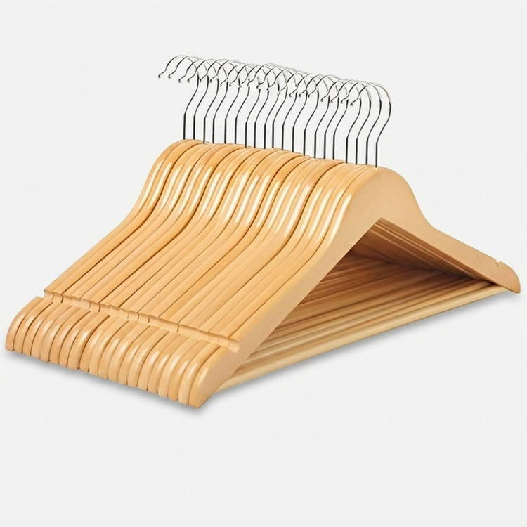 چوب لباسی طرح چوب افرا کد 35 بسته 24 عددی