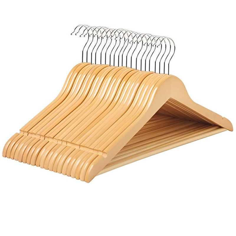 چوب لباسی طرح چوب افرا کد 35 بسته 24 عددی