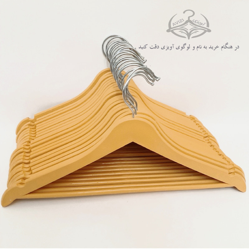 چوب لباسی طرح چوب افرا کد 35 بسته 24 عددی