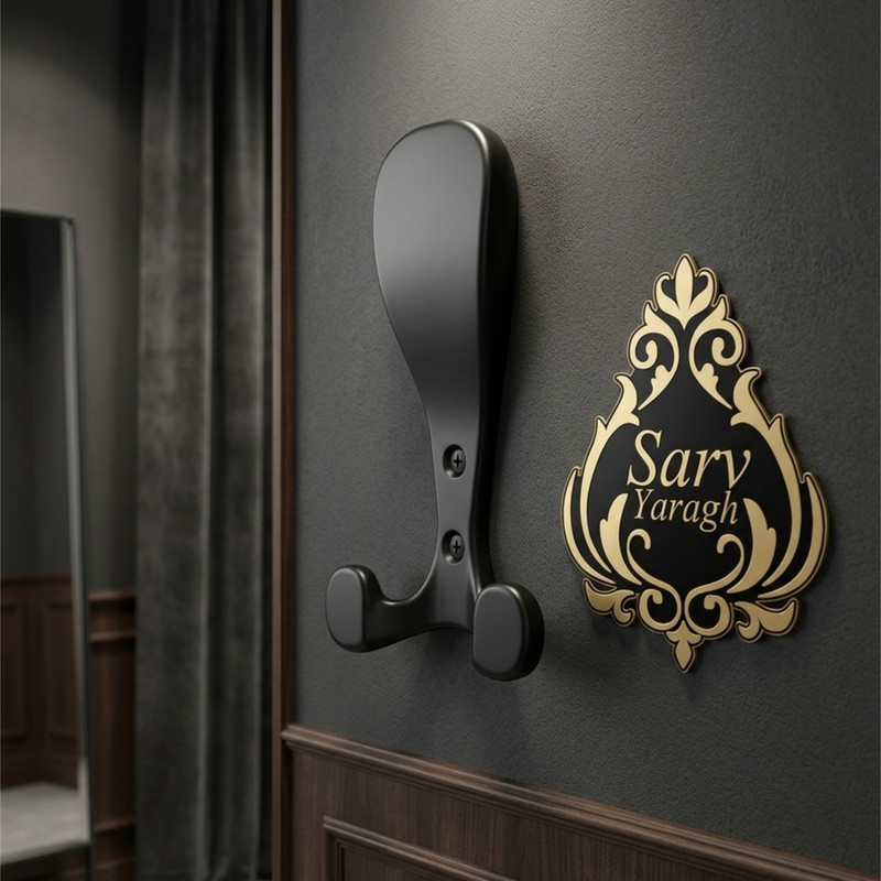 آویز لباس سرو یراق مدل مکعبی
