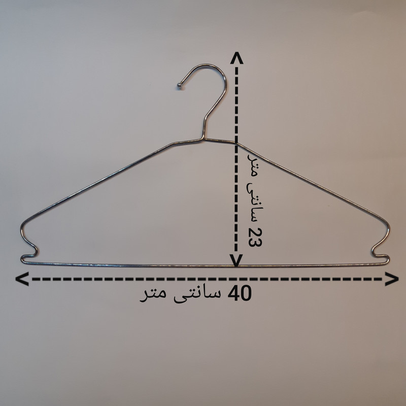 چوب لباسی طرح استیل بسته 6 عددی