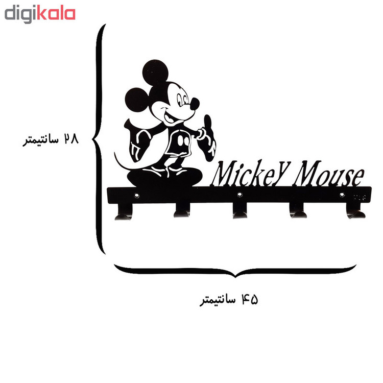 آویز لباس ملو مدل میکی موس کد KMH34