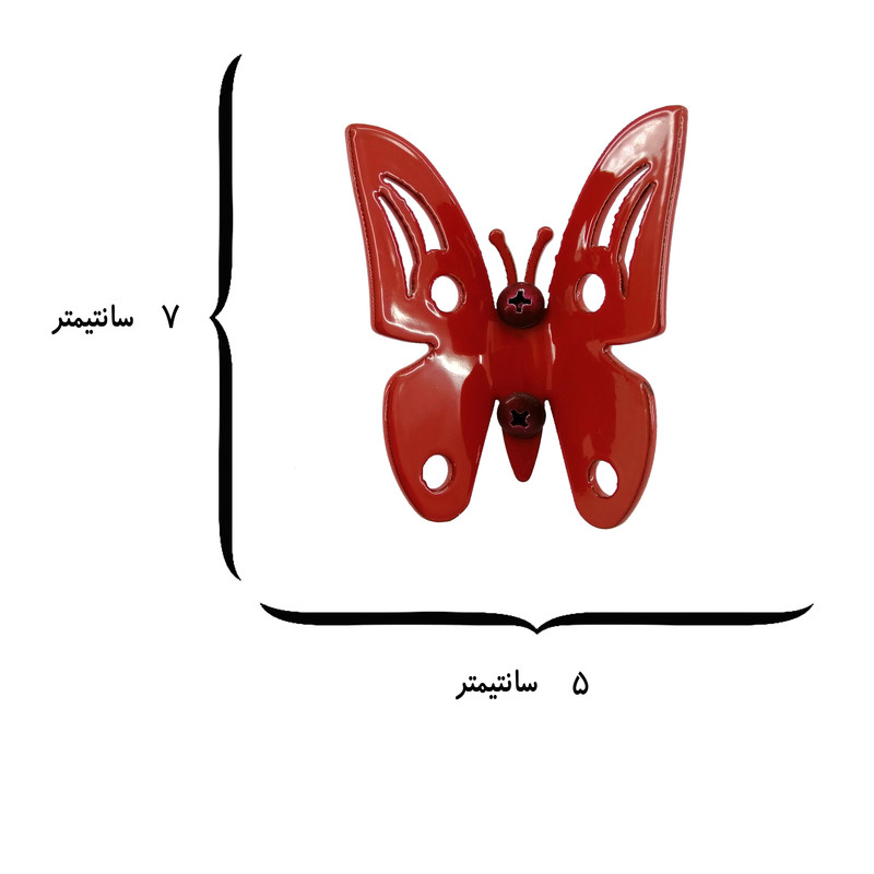 آویز لباس مدل پروانک مجموعه 3 عددی