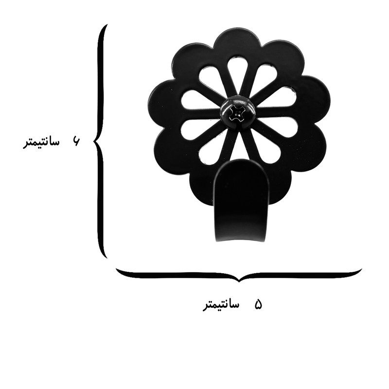 آویز لباس مدل گلی مجموعه 3 عددی