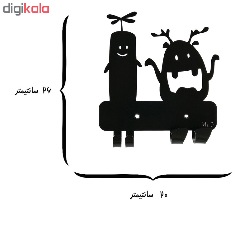 آویز لباس ملو مدل مانترز 10 کد KMH91