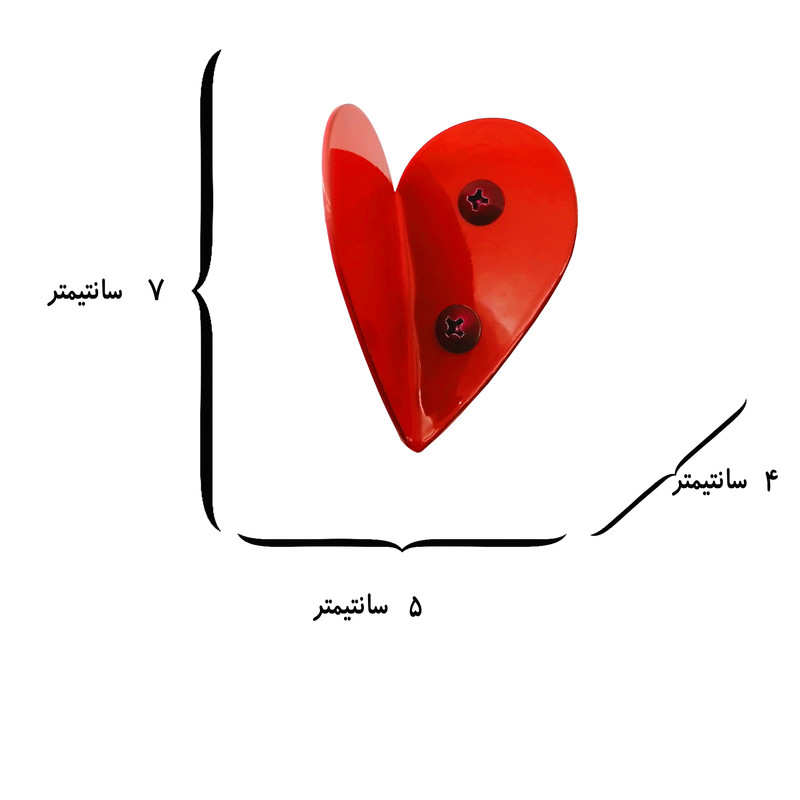 آویز لباس مدل قلبک مجموعه 3 عددی
