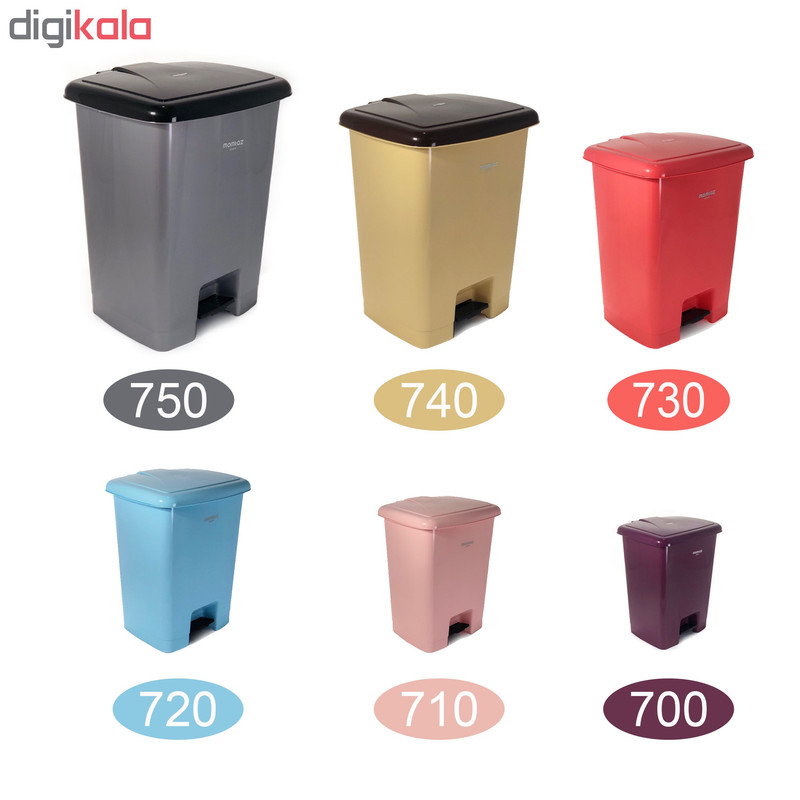 سطل زباله پدالی ممتاز پلاستیک مدل 720 ظرفیت 15 لیتری