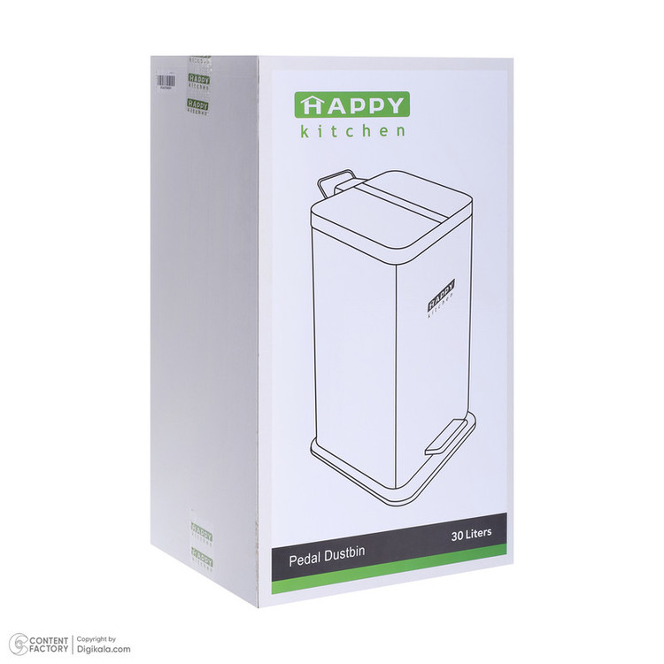 سطل زباله پدالی هپی کیچن مدل HK-PB30 گنجایش 30 لیتر
