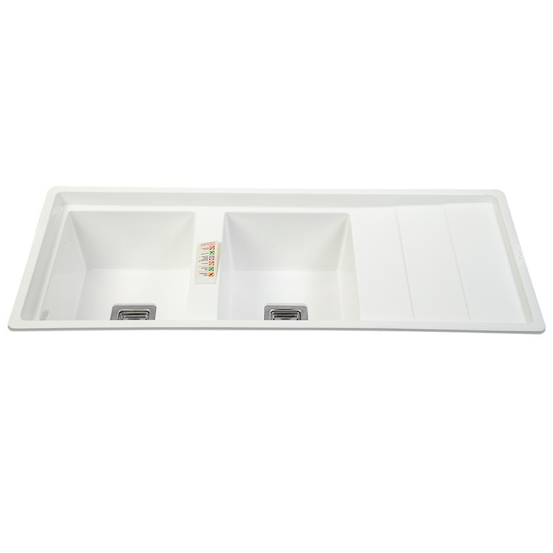 سینک ظرفشویی گرانیت توکار دو لگنه مدل 120SD