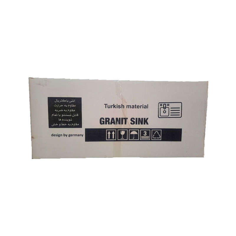 سینک ظرفشویی گرانیت توکار یک لگنه مدل MAK_bs1