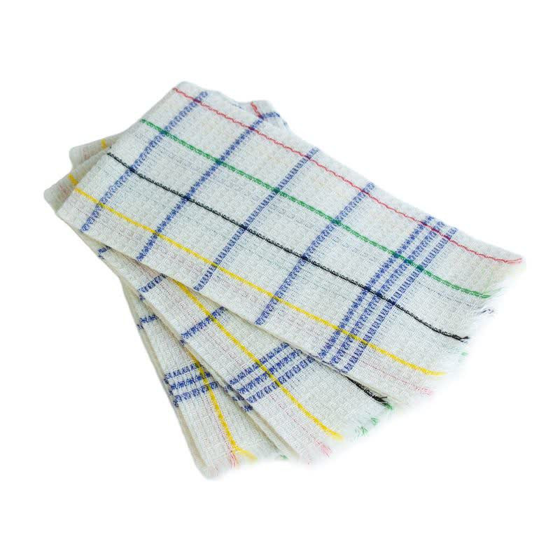 دستمال نظافت خانه و آشپزخانه نخ، پنبه مالمو مدل چهارخانه یزدی 1 کد ya54309981 بسته 3 عددی