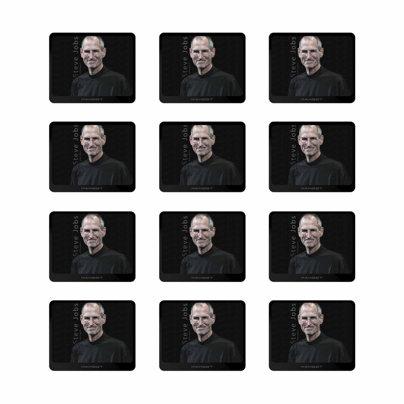 زیر لیوانی ماهوت مدل Steve-Jobs بسته 12 عددی