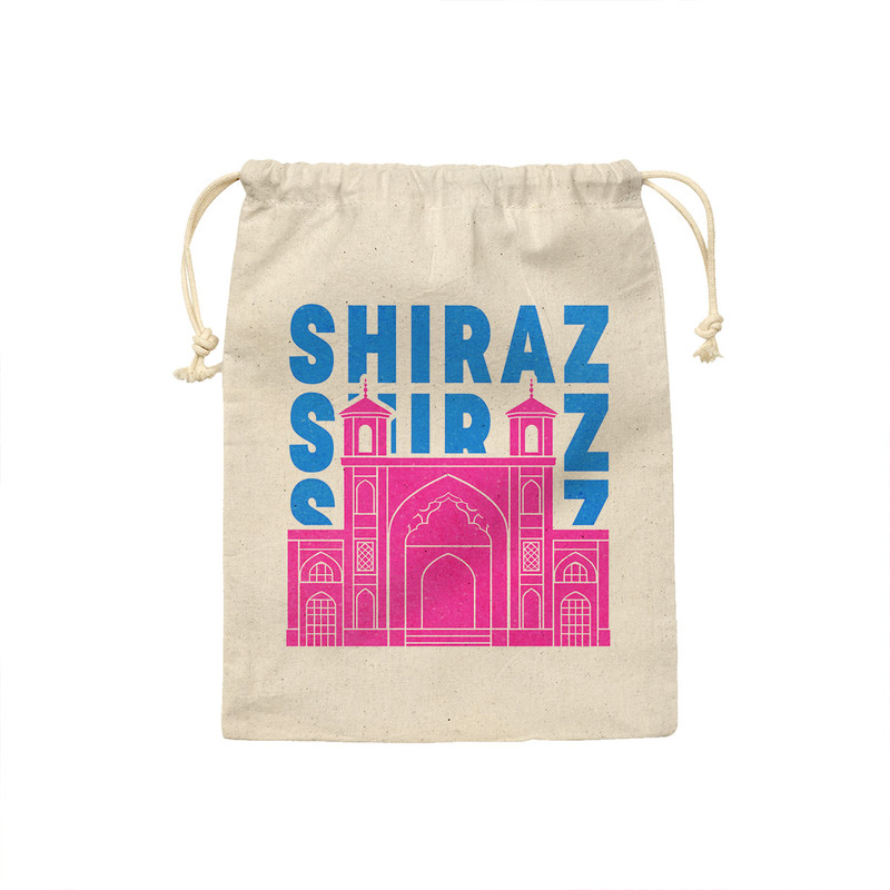 کیسه نان و سبزی ترمه طراحان ایده مدل نماد مسجد نصیرالملک کد map0017 - M سایز 23x33 سانتی متر
