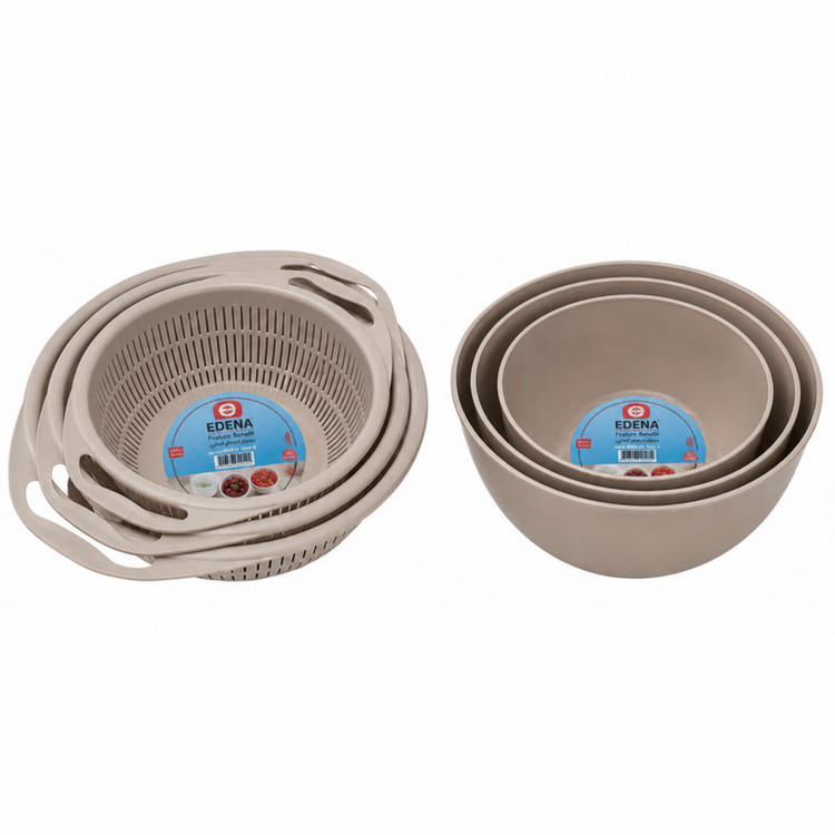آبگیر و آبکش ادنا پلاستیک مدل Nesting مجموعه 6 عددی