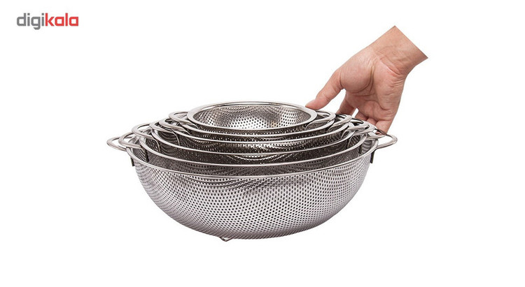 آبکش استیل مدل Punch بسته 6 عددی
