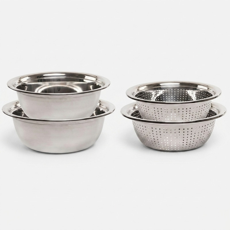ست آبکش و لگن کد AL2636 مجموعه 4 عددی