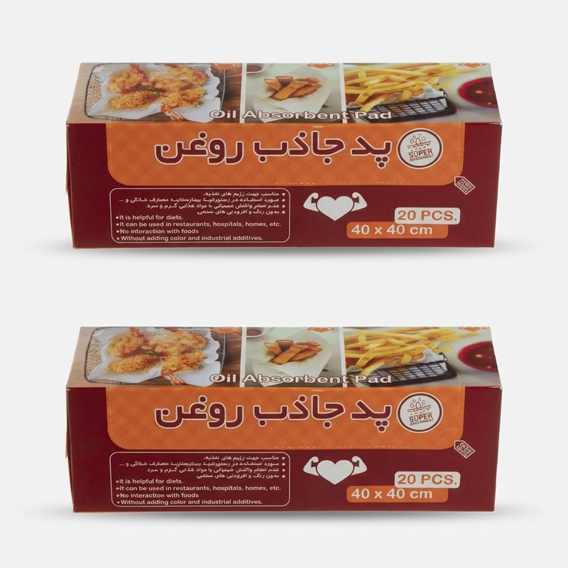 دستمال جذب روغن پرسان مدل ۰۴۰ بسته ۴۰ عددی