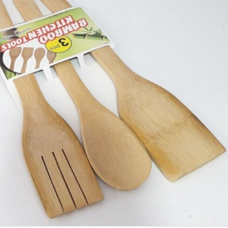 کفگیر چوبی کد AR92 مجموعه 3 عددی