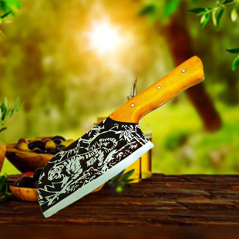 ساطور فاخر زنجان مدل صربستانی کلاسیک کد Sk01