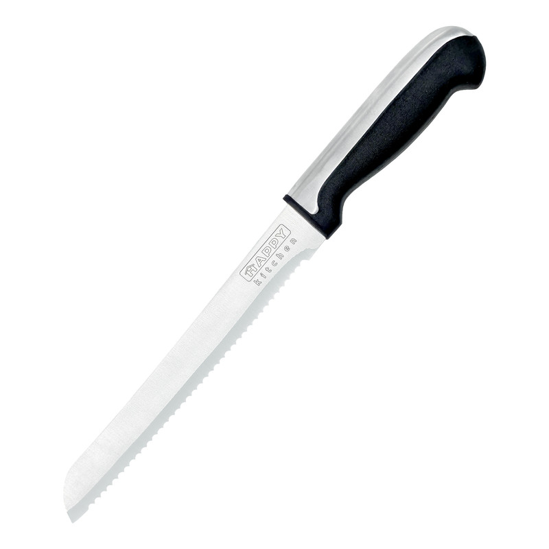 سرویس چاقو 11 پارچه با تیغه استیل و با دسته استیل و باکالیت هپی کیچن مدل Stone Knife 11