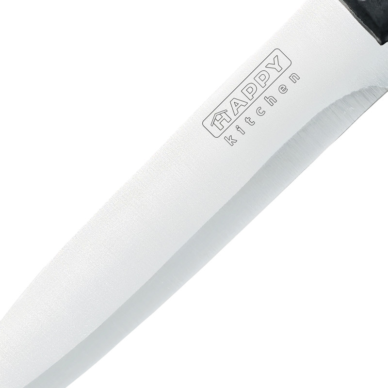سرویس چاقو 11 پارچه با تیغه استیل و با دسته استیل و باکالیت هپی کیچن مدل Stone Knife 11
