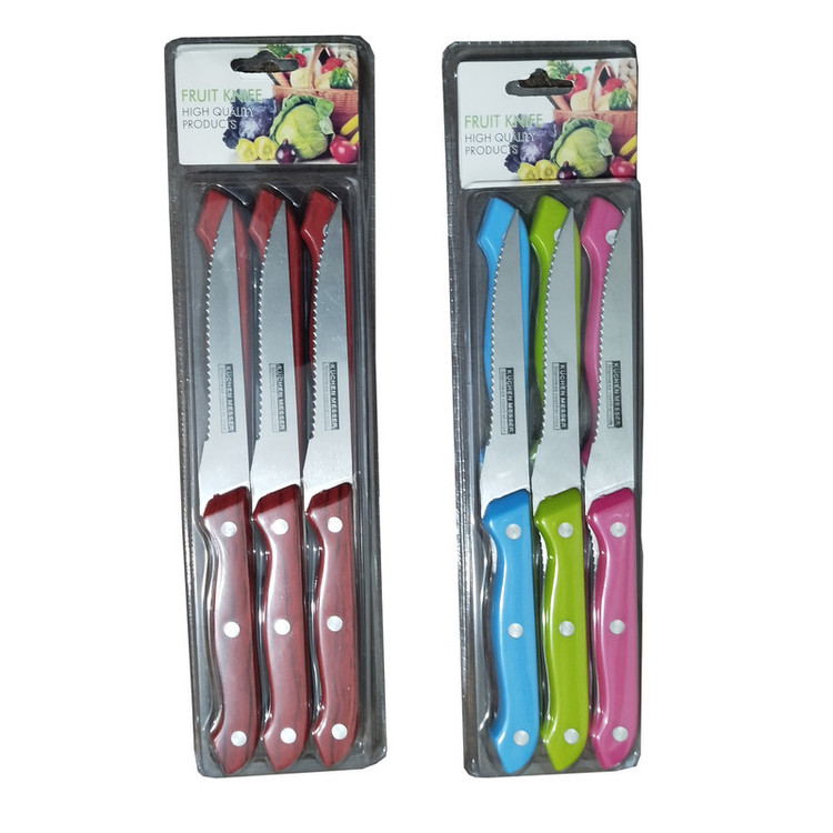 چاقو آشپزخانه مدل اره ای کد 1250 بسته 6 عددی