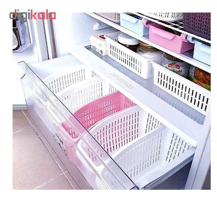 سبد نظم دهنده یخچال مدل organizer02 بسته 2 عددی