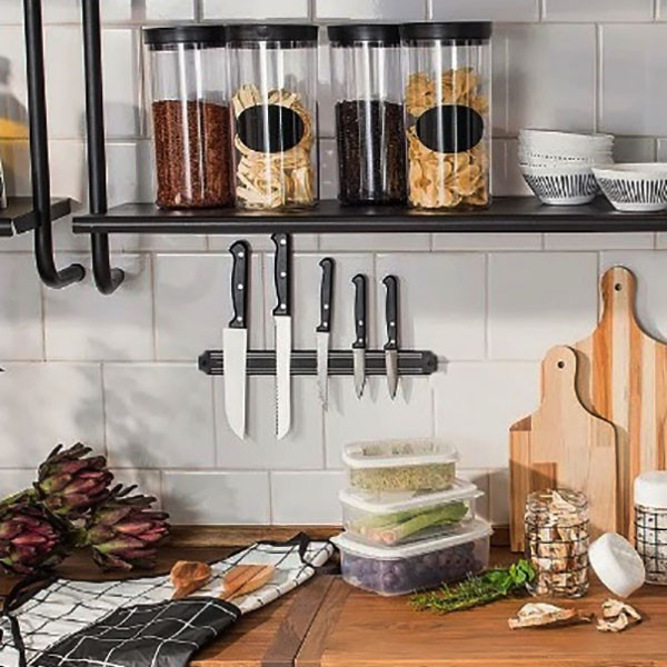 نگهدارنده چاقو و ابزار آشپزخانه مگنتی دیواری مدل M60